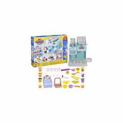 Kitchen Creations Super Colourful Cafe Play Food Coffee Toy with 20 Accessories and 8 Pots