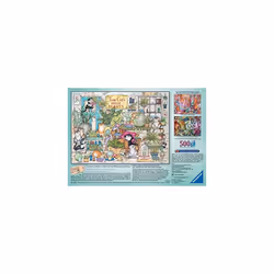 Crazy Cats - Tom Cat's House Plants 500 Piece Jigsaw Puzzle for Adults and Kids Age 10 Years Up