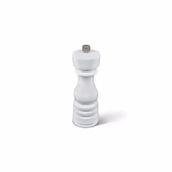 H233095 London White Gloss Salt and Pepper Mill Set, Precision+ Carbon/Ceramic Mechanisms, Salt and Pepper Grinders with Adjustable Grind, Beech Wood,