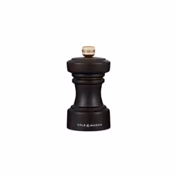 H233055 Hoxton Chocolate Wood Pepper Mill, Precision+ Carbon Mechanism, Compact Pepper Grinder with Adjustable Grind,