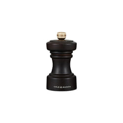 H233055 Hoxton Chocolate Wood Pepper Mill, Precision+ Carbon Mechanism, Compact Pepper Grinder with Adjustable Grind,