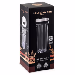Cole & Mason H122116 seasoning shaker Black, Stainless steel, Transparent Pepper shaker