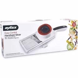 Zyliss Handheld Slicer, Straight & Julienne Cutting, Hanging Hook, Easy Storage