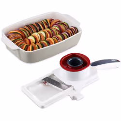 Zyliss Handheld Slicer, Straight & Julienne Cutting, Hanging Hook, Easy Storage