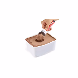 E980128 Ice Cream Scoop | 18.5cm/7.25in | Zinc Alloy/Plastic | Red/White | Scoop for Ice Cream/Gelato/Clotted Cream/Sorbet/Mashed Potato | Dishwasher