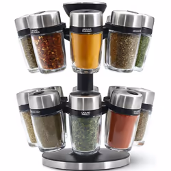 Cole & Mason Herb & Spice Carousel With 16 Filled Jars