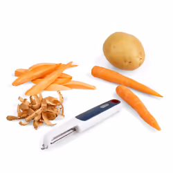 Zyliss E950017 peeler Fruits & vegetables Straight peeler Black, White
