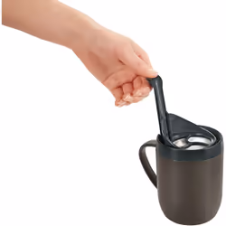 Graphite Smart Cafe Travel Mug - Zyliss Cafetiere Hot Grey Coffee Cup One Double -  zyliss cafetiere mug hot grey coffee cup one double