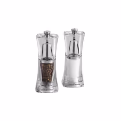 Cole & Mason Small Clear Crystal Precision+ Salt & Pepper Mill Gift