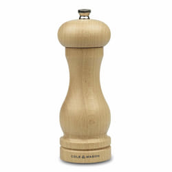 Cole & Mason Beech Precision Grind Capstan Salt Mill, Wood, Brown, 16.5 cm