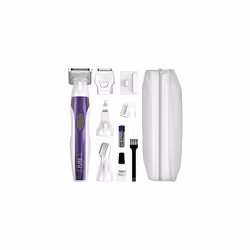 Face and Body Hair Remover, Pure Radiance, Womens Razor, Female Shaving, 4 in 1 Battery Trimmer, All-over Body Hair Removal, ...