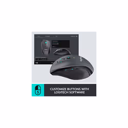 M705 Marathon Wireless Mouse, 2.4 GHz USB Unifying Receiver, 1000 DPI, 5-Programmable Buttons, 3-Year Battery, Compatible with PC, Mac, Laptop,