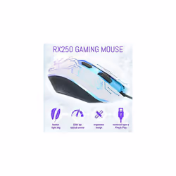 White Gaming Keyboard and Mouse and Gaming Headset & Mouse Pad, Wired LED RGB Backlight Bundle for PC Gamers Users - 4 in 1 White Edition Hornet