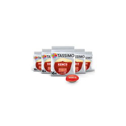 Kenco Americano Grande XL Coffee Pods, 16 Count (Pack of 5), (Total 80 Drinks)