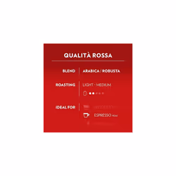 Lavazza, A Modo Mio QualitÃ  Rossa, Coffee Capsules, Arabica and Robusta, Full and Sustained Taste, Intensity 10/13, Medium Roasting, Perfect for a