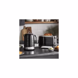 24361 Inspire Electric Fast Boil Kettle, 3000 W, 1.7 Litre, Black with Chrome Accents