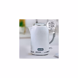 Curve White Electric Kettle | 1.7L | 3KW Fast Boil | White & Chrome [VKT117]