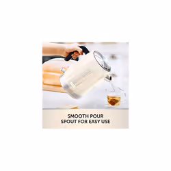 High Gloss Electric Kettle | 1.7 Litre | 3kW Fast Boil | Cream, Plastic [VKT153]