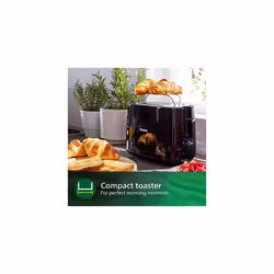 Daily Collection Toaster, 8 Settings, Integrated Bun Warming Rack, Compact Design, HD2581/91