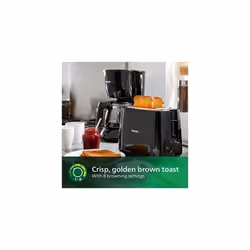 Daily Collection Toaster, 8 Settings, Integrated Bun Warming Rack, Compact Design, HD2581/91