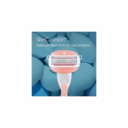 ComfortGlide Spa Breeze Women's Razor + 3 Razor Blade Refills, 2 Shaving Gel Bars For A Comfortable Shave, Packaging May Vary