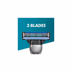 Mach3 Razor Blades Men, Pack of 12 Razor Blade Refills with Precision Trimmer, Packaging May Vary