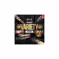Warrior, CRUNCH - High Protein Bars - 20g Protein Each Bar - 12 Pack x 64g, Variety Pack