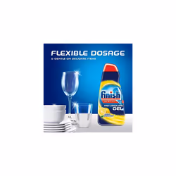 Dishwasher Fast Dissolving Gel All in 1 Max Lemon, 700 ml, Pack of 5(Total 140 washes)
