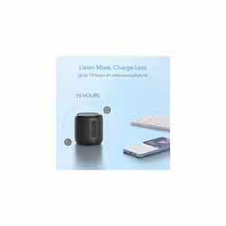 Soundcore mini, Super-Portable Bluetooth Speaker with 15-Hour Playtime, 66-Foot Bluetooth Range, Wireless Speaker with Enhanced Bass, Noise-Cancelling