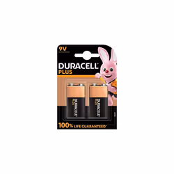 Plus 9V Batteries (2 Pack) - Alkaline - 100% Life Guaranteed - Reliability For Everyday Devices - 0% Plastic Packaging - 5 Ye ...
