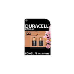 High Power Lithium 123 Battery 3V, pack of 2 (CR123 / CR123A / CR17345) designed for use in Arlo cameras, sensors, keyless locks, photo flash and