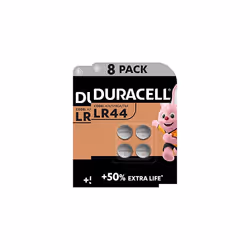 Specialty LR44 Alkaline Button Battery 1,5V, pack of 8 (76A / A76 / V13GA) designed for use in toys, calculators and measurem ...