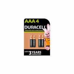 Rechargeable AAA 750 mAh Batteries, pack of 4