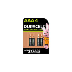 Rechargeable AAA 750 mAh Batteries, pack of 4