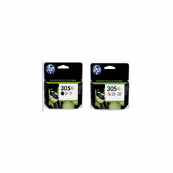 305XL Multipack Black + Colour Ink (3YM62AE + 3YM63AE) for HP Deskjet 2700, HP DeskJet 2720, HP DeskJet Plus 4120, HP Envy 60 ...