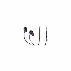 Official Galaxy S8 / S8+ Handsfree Headphones/Earphones - Tuned by AKG/Harman Kardon - Black (EO-IG955BSEGWW) - Bulk Packed, Frustration Free