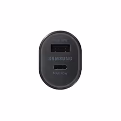 Super Fast Dual Car Charger (45W+15W) Dual Ports USB-C & USB-A - Black - EP-L5300XBEGWW