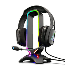 G-LAB K-Stand RADON Gaming Headset Stand - RGB Backlight, USB HUB 2 x 2.0, Anti-Slip Base - Universal Stand for PC PS4 Xbox One Nintendo Switch Gaming