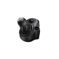 Driving Force gear lever for G923, G29 or G920, 6 gears, Push Down reverse gear, steel and leather, black