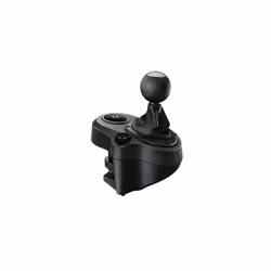 Driving Force gear lever for G923, G29 or G920, 6 gears, Push Down reverse gear, steel and leather, black
