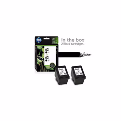 62 | 2 Ink Cartridges | Black | Works ENVY 5500 Series, 5600 Series, 7600 Series, OfficeJet 200, 250, 258, 5700 Series, 8040 | C2P04AN