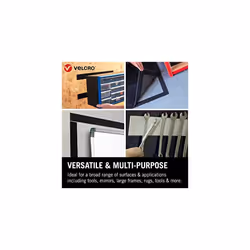 Brand Heavy Duty Stick On Tape Cut-to-Length Industrial Extra Strong Double Sided Hook & Loop Self Adhesive Tape Perfect for Room DÃ©cor & Home,