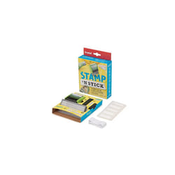 Stamp 'N Stick Uniform and Belongings Stamper & Sticker Set â English â Design Your own Stamp with dermatologically Tested Ink, Dishwasher and