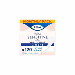 Lights Long Liner, 120 Incontinence Liners ( 20 x 6 packs) for Women with Sensitive Skin, Breathable and Unscented Liner for ...
