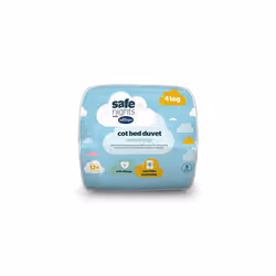 Safe Nights Cot Bed Duvet 4 Tog â Anti Allergy Lightweight Soft Snug Nursery Quilt for Children, Kids, Toddlers â Hypoall ...
