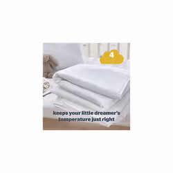 Safe Nights Cot Bed Duvet 4 Tog â Anti Allergy Lightweight Soft Snug Nursery Quilt for Children, Kids, Toddlers â Hypoallergenic and Machine