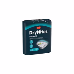 DryNites, Bed Mats - 28 Mats Total (4 Packs of 7 Mats) - Disposable Bed Mats for Children and Teens