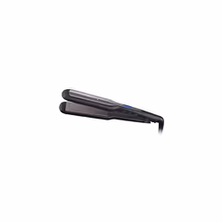 Pro-Ceramic Extra Wide Plate Hair Straighteners for Longer Thicker Hair, Digital Temperature Control - S5525, Black