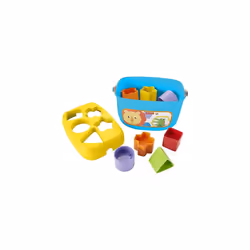Stacking Toy Baby's First Blocks Set of 10 Shapes for Sorting Play for Infants Ages 6+ Months, FFC84