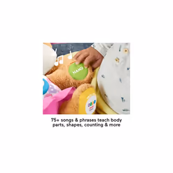 Laugh & Learn Smart Stages Sis - UK English Edition, plush toy with music, lights and learning content for infants and toddlers, FPP51